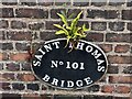 SJ9422 : Detail of St Thomas canal Bridge by Jonathan Hutchins