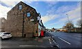 SE0742 : Row of houses on SE side of Bradford Road at Dale Street junction by Roger Templeman