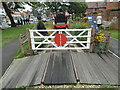 SU9698 : Model of Level Crossing and Metropolitan Railway train at Oakfield Corner by David Hillas