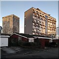 SP3479 : High rise Hillfields, seen from Kildale Close by A J Paxton