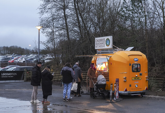 Catering trailer at 'Locomotion'