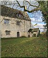 SO8008 : Village hall, lychgate and flag, Standish, Gloucestershire by Jaggery