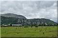 SH5739 : View over farmland north of Porthmadog under threatening skies by Bill Harrison