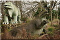 TQ3470 : Crystal Palace Dinosaurs by Peter Trimming