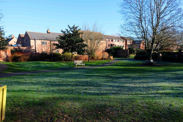 Queen Elizabeth II Jubilee Gardens in January 2024, Bewdley, Worcs