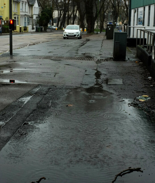 Rain, Lymington Road, Torquay