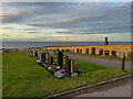 NJ4768 : Coastal Cemetery by Ralph Greig