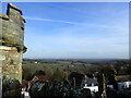 TQ7415 : View from the Great Gatehouse of Battle Abbey by Marathon