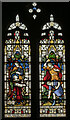 TF0662 : Stained glass window, St Peter's church, Dunston by Julian P Guffogg