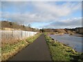 NY3852 : The Cumbria Way beside the River Caldew by Adrian Taylor