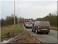 NS9665 : Traffic queue at East Whitburn by M J Richardson