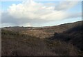 SS8976 : A view towards Old Castle Down from above Rhiw Forgan by eswales