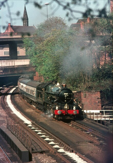 'King George V'  & railtour leave Chester & head for Hereford