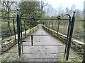 SE2812 : Footbridge in Menagerie Wood, Yorkshire Sculpture Park by Dave Pickersgill