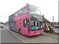 SP8700 : Shuttle Bus outside Prestwood Village Hall (1) by David Hillas