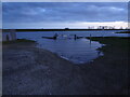 TF3132 : Flood tide at Fosdyke Bridge by Ian Paterson