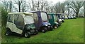 NS2060 : Carts at Routenburn Golf Club by Thomas Nugent