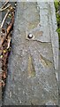 SP0683 : Ordnance Survey Rivet Benchmark by Scroff Kruddel