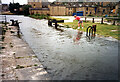 SE0623 : Lock 1 Rochdale Canal, Sowerby Bridge by Jo and Steve Turner