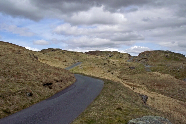 Moorland road to the Teifi Pools in Ceredigion