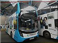 TQ4585 : Stagecoach bus 11606 inside Barking Bus Garage by David Hillas