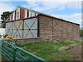 NT4567 : East Lothian Landscape : Brick-built shed near Milton House, Pencaitland by Richard West