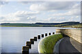 NZ0251 : Derwent Reservoir at top of overflow channel by Trevor Littlewood