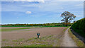 SJ8501 : Farm track north-west of Perton in Staffordshire by Roger  D Kidd