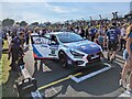 TQ5764 : Touring car on the grid at Brands Hatch by TCExplorer