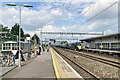 SU1585 : Swindon: a Bristol train arriving by John Sutton