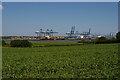 TM2434 : Port of Felixstowe from East View Terrace, Shotley Gate by Christopher Hilton