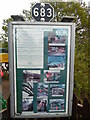 TL4903 : 'The Bridge' Information Board at North Weald Station by David Hillas