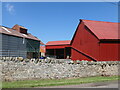 NT4870 : East Lothian Architecture : Trio of sheds at East Mains, Samuelston by Richard West