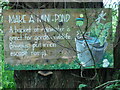 SU4396 : Noticeboard by the River Ock near Phoebe Wood by David Hillas