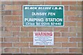 TF1627 : Sign on the pumping station by Bob Harvey