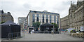 SE1632 : Centenary Square being prepared for the Bradford Windrush Festival by habiloid