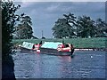 SJ6871 : Narrow boat pair pass Billinge Green flash, Trent & Mersey Canal, 1970 by Martin Tester