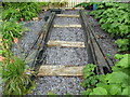 SH7782 : Tram Track outside the Llandudno Museum by David Hillas