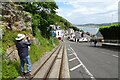 SH7782 : Tramway along Ty Gwyn Road by DS Pugh