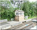 SO0561 : Llandrindod Wells signal box by Gerald England