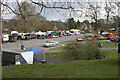 SJ3514 : Paddock area at Loton Park hill-climb course by Mike Dodman