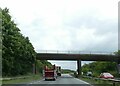 SP6878 : Welford Road bridge over A14 near Naseby by David Smith