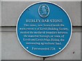 SE3033 : Burley Bar Stone Blue Plaque in Leeds City Centre by David Hillas