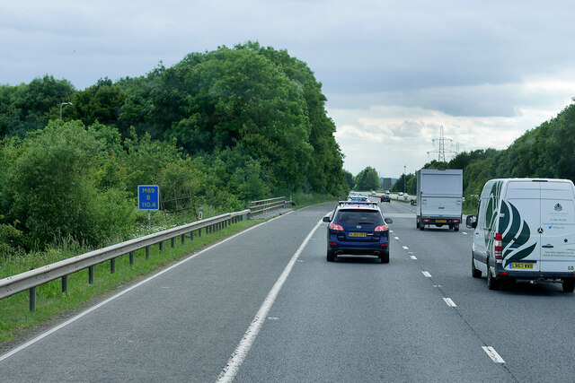 Southbound M69 at position B110.4