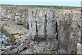 SR9792 : Climbers on cliff, base of peninsula, St Govan's Head by M J Roscoe