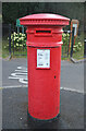 SJ9122 : An anonymous pillar letter box in Rowley Park, Stafford by Rod Grealish