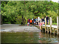 NY2521 : Landing Stage at Hawes End, Derwent Water by David Dixon