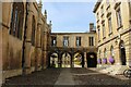 TL4457 : Entrance to Peterhouse College, Cambridge by Chris Heaton