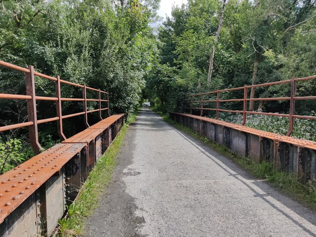 Former railway bridge along the Mawddach Trail