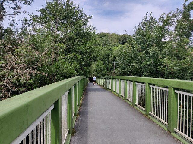 Footbridge across the Afon Wnion